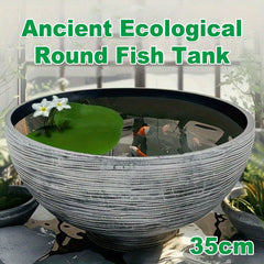 Ancient Fish Tank Lotus Flower Pot Water Lily Bowl Garden Decorative Planter