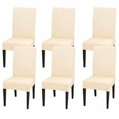 6X Stretch Chair Cover Seat Covers Spandex Washable Banquet Wedding Party Decora - Beige