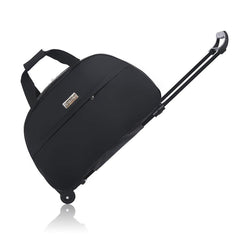 Wheeled Travel Duffle Trolley Bag Carry On Rolling Luggage Suitcase Tote Durable - Red-24in