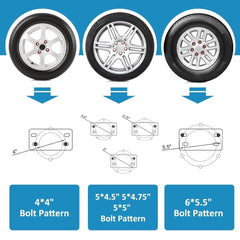 Heavy Duty Car Trailer Spare Tire Carrier Mount Universal Steel 150 lbs Capacity