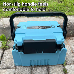 Multifunctional Fishing Tackle Box Portable Gear Storage Case Organizer Tool Box - Blue