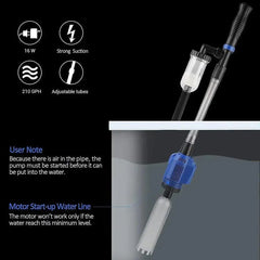Aquarium Multi-function Water Changer Suction Pump For Tank Cleaning Fish Waste