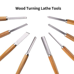 8X Heavy Duty HSS Wood Lathe Chisel Set Turning Wood Tools Carving GougeDurable