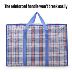 10PCS Large Waterproof Moving Packing Bags Woven Storage Luggage Quilt Bags - Medium
