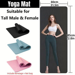 Yoga Mat Dance Mat Sports and Fitness Jump Rope Mat for Men and Women Exercise - Pink