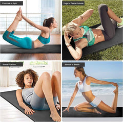 Yoga Mat Dance Mat Sports and Fitness Jump Rope Mat for Men and Women Exercise - Pink