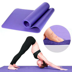 20MM Thick Yoga Mat Pad NBR Nonslip Exercise Fitness Pilate Gym Durable - Black