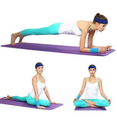 20MM Thick Yoga Mat Pad NBR Nonslip Exercise Fitness Pilate Gym Durable - Black