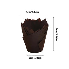 1000PCS Grease-proof Cupcake Liners Muffin Cup Cup Cake Paper Cup Large - Cowhide