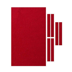 7Pcs Billiard Snooker Pool Table Cover Cloth W/ Felt Strip Heavy Duty 9FT - Red