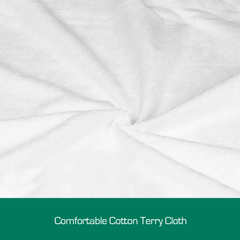 Woolcomfort Cotton Terry Fully Fitted Waterproof Mattress Protector King Size