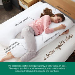 Woolcomfort Aus Made Maternity Pregnancy Nursing Sleeping Body Pillow Pillowcase Included Purple