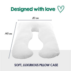 Woolcomfort Aus Made Maternity Pregnancy Nursing Sleeping Body Pillow Pillowcase Included Sky
