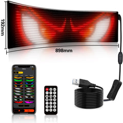 Programmable LED Matrix Panel Flexible Screen IP65 with APP Control 192*898mm