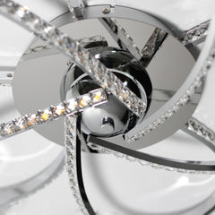 Irie Dimmable 5 Lights LED Ceiling Light - Chrome