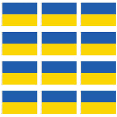 12x Ukraine Country Flag Ukrainian Heavy Duty with Metal Eyelets - 150cm x 90cm