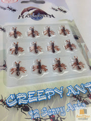 MINI FAKE ANTS Trick Halloween Scary Creepy Joke Prank Small Gag Toy Bug - 120 Ants