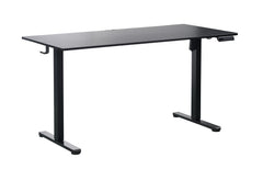 Ergonomic Kids Study Chair & Adjustable Electric Standing Desk Set – Blue Chair & Black Desk