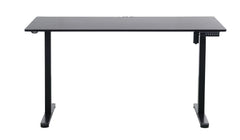 Ergonomic Kids Study Chair & Adjustable Electric Standing Desk Set – Blue Chair & Black Desk