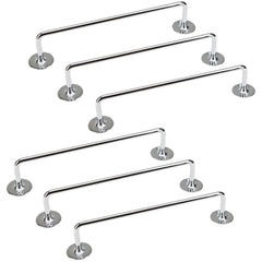 6x 610mm Chrome Towel Rail Stainless Steel Holder Rack