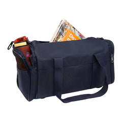 28L Foldable Duffel Bag Travel Gym Sports Luggage Waterproof Polyester - Navy