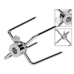 2pcs Rotisserie Spit Forks Roast Chicken Fork Kabob Skewer BBQ Spit Forks Gyro