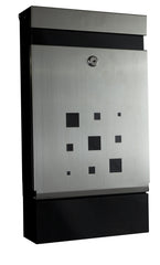 Sandleford Letter Box Caddy Stainless Steel Lockable Mailbox - Wall Mounted