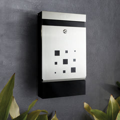 Sandleford Letter Box Caddy Stainless Steel Lockable Mailbox - Wall Mounted