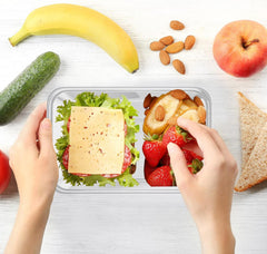 120pcs 1500ml Reusable Food Containers Plastic Storage Meal Prep w/ Lids (217*145*72mm)