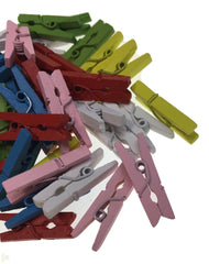 900pcs MINI WOODEN PEGS Natural Craft Baby Shower Clothes Pin Scrapbook 35mm