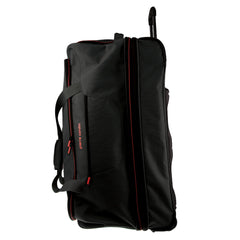 140L Pierre Cardin Trolley Bag Medium Soft Travel Luggage Wheeled Duffle - Black