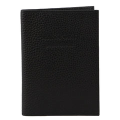 Pierre Cardin Slim Leather Passport Travel Wallet Holder RFID Case Cover - Black