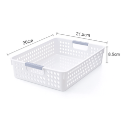 36x Premium Plastic Storage Basket Bulk w/ Grip Handles 30*21.5*8.5cm