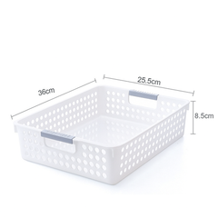 24x Premum Plastic Storage Basket Bulk w/ Grip Handles 36*25.5*8.5cm