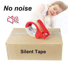 36x 100m Rolls Silent Clear Heavy Duty Packing Packaging Low Noise Tape (48mm Width) Bulk