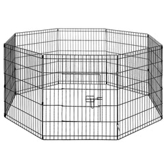 24" 8 Panel Pet Dog Playpen Puppy Exercise Cage Enclosure Fence Play Pen
