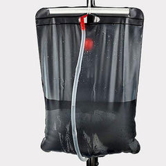 Pop Up Portable Privacy Shower room Tent &20L Outdoor Camping Water Bag Camp Set - blue