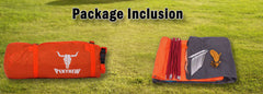 2 Person Portable Outdoor Lightweight Cycling Hiking Backpacking Camping Waterproof Tent - Orange