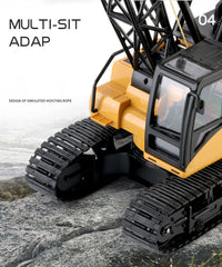Huina RC CRANE 1:14 2.4Ghz Construction Tower Excavator Truck Toy Kids Boys Gift