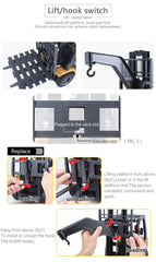 Huina 1/10 RC 8CH ForkLift Excavator Industrial Construction Engineering Vehicle Truck Kids Toys alloy