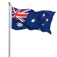 6.0m Flag Pole Full Set / Kit w Australian Flag