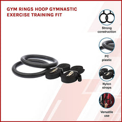 Gymnastic Rings – Adjustable Exercise Training Rings for Home & CrossFit Workouts