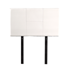PU Leather Single Bed Headboard Bedhead - White