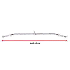 48" Lat Pulldown Bar Cable Attachment – Gym Handle for Back & Strength Training