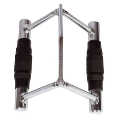 Rubber-Coated Close Grip Triangle Attachment for Lat Pulldown