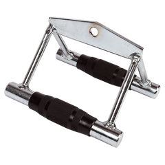 Rubber-Coated Close Grip Triangle Attachment for Lat Pulldown