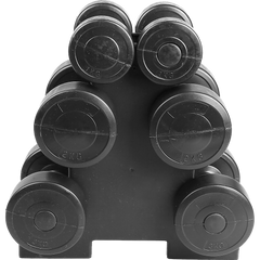 12kg Dumbbell Weights Set with Rack for Home Gym Training