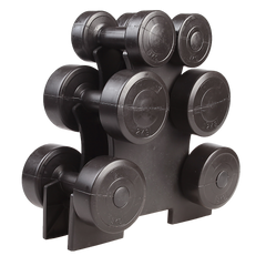 12kg Dumbbell Weights Set with Rack for Home Gym Training