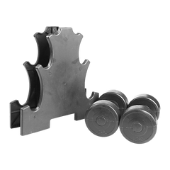 12kg Dumbbell Weights Set with Rack for Home Gym Training