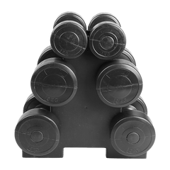 12kg Dumbbell Weights Set with Rack for Home Gym Training